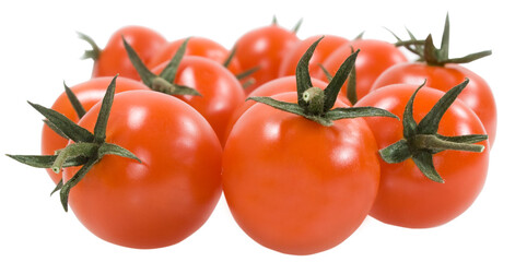 fresh tomatoes isolated on the white