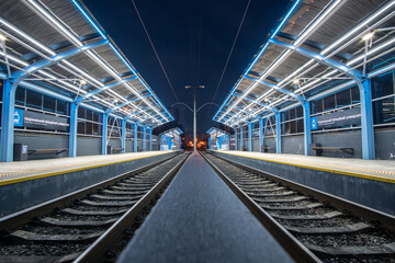 Kyiv, Ukraine - June 2020: National Aviation University is a station on the Kiev light rail.