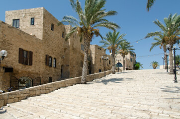 Stairs leading to Kedumim square in Old Jaffa (Tel-Aviv-Yafo, Israel) - 357666201