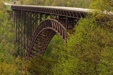Iron Bridge over the New River Gorge in West Virginia
