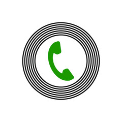 phone icon vector isolated