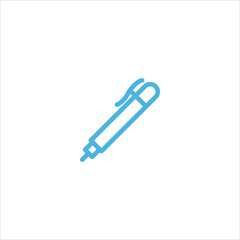 pen icon flat vector logo design trendy