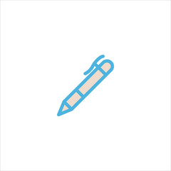 pen icon flat vector logo design trendy