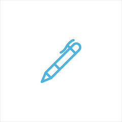 pen icon flat vector logo design trendy