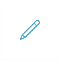 pencil icon flat vector logo design trendy