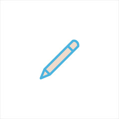 pencil icon flat vector logo design trendy