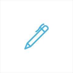 pen icon flat vector logo design trendy