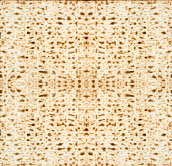 Traditional Jewish Matzoth sheet for the Passover Seder.
