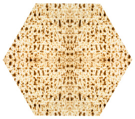 Traditional Jewish Matzoth sheet for the Passover Seder.