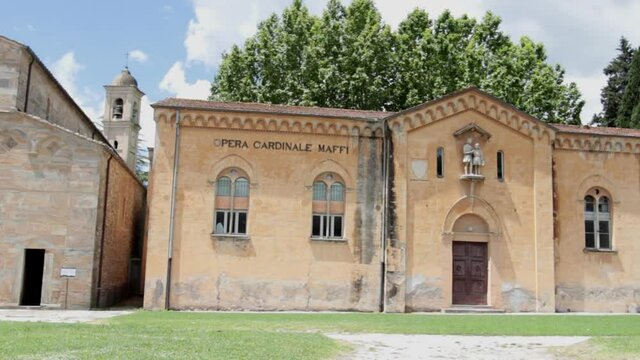 The Parish Church of the Assumption and the Opera of Cardinal Maffi in the medieval town of Vicopisano, Pisa, Italy.