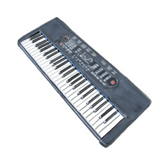 Piano or synthensizer watercolor drawing.  Musical instrument
