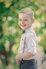 portrait of a smiling boy