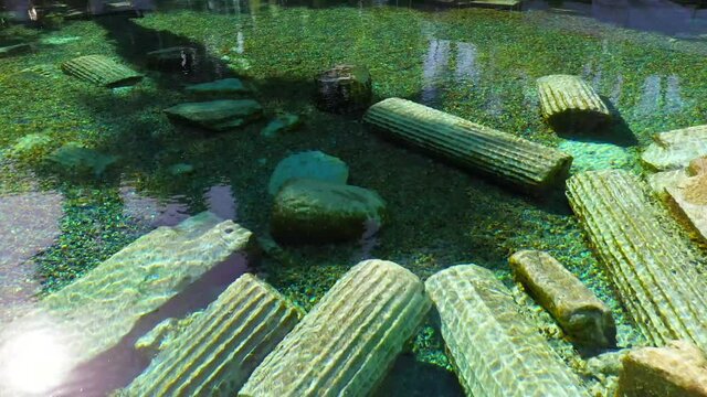 Cleopatra's Ancient Pool - Pamukkale - Turkey.