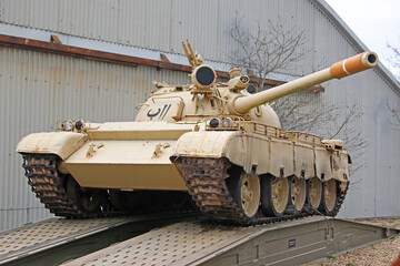 Vintage military tank	