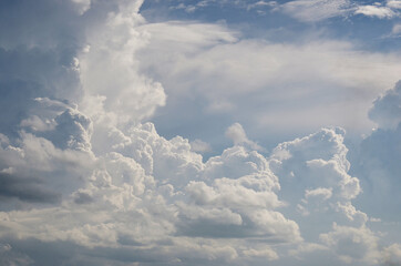 blue sky with white clouds