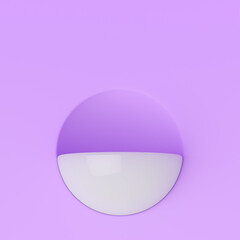 Background, mock up scene geometry shape frame for product display and presentation, 3d rendering illustration 