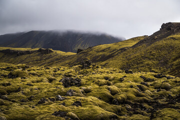 Mountain Landscape with clouds