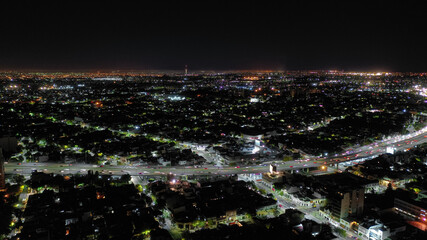 Autopista desde el cielo.