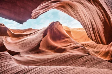 Fototapeten antelope canyon in arizona - background travel concept  © emotionpicture