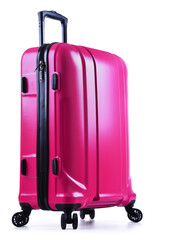 Travel suitcase isolated on white background