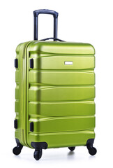 Travel suitcase isolated on white background