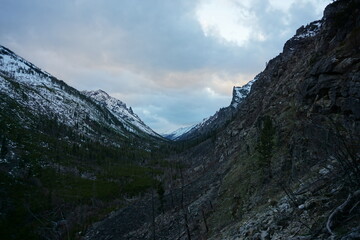 Canyon on a cloudy day