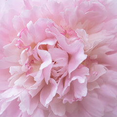 Beautiful pink peonies background. Delicate wedding floral background. Blossom pink peonies macro