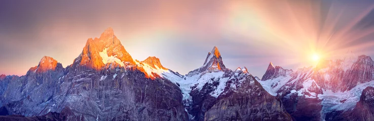 Photo sur Plexiglas Anti-reflet Mont Blanc Chamonix night walk