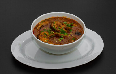 Spicy Mouth Watering Indian Traditional Fish Curry in a Bowl
