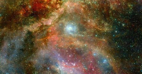 Star birth in the extreme. Elements of this image furnished by NASA
