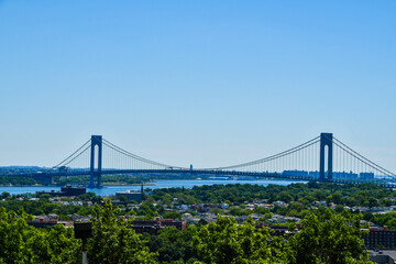 Verrazzano Narrows Bridge, connecting Brooklyn to Staten Island in New York City
