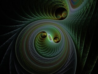 Abstract Computer generated Fractal design. A fractal is a never-ending pattern. Fractals are infinitely complex patterns that are self-similar across different scales. 2d rendering