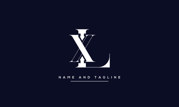 alphabet letters monogram icon logo LX or XL