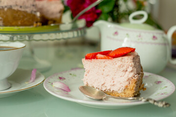 piece of cake with strawberry