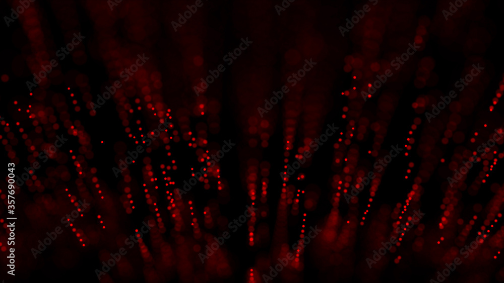 Leinwandbilder Explosion of points. Salute. Digital background. Great data visualization.