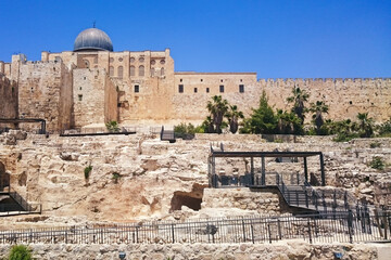 View of the old city of Jerusalem. Israel