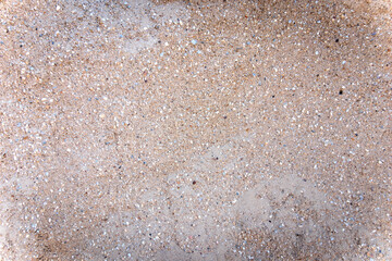 Top view sand background and texture on the beach.