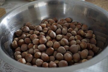 hazelnuts in a bowl