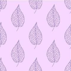 Seamless endless botanical texture pattern leaves for fabric textile or wallpaper