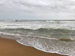 waves on the beach