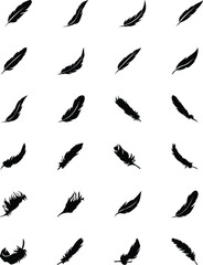 Feathers Vector Solid Icons 1