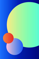 abstract background with colorful bubbles