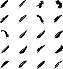 Feathers Vector Solid Icons 1