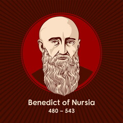Benedict of Nursia (480-543) is a Christian saint venerated in the Catholic Church, the Eastern Orthodox Church. Benedict's main achievement, his "Rule of Saint Benedict", contains a set of rules for 
