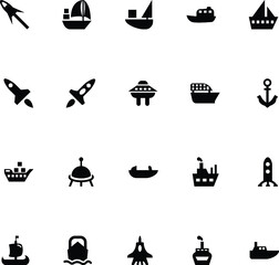 Aircraft and Ships Vectors