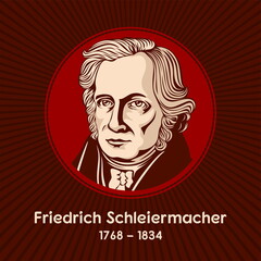 Friedrich Daniel Ernst Schleiermacher (1768-1834) was a German theologian, philosopher, and biblical scholar known for his attempt to reconcile the criticisms of the Enlightenment with traditional Pro