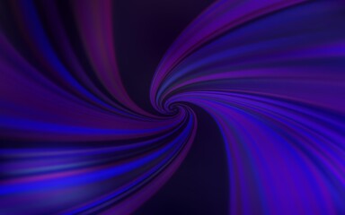 Fototapeta premium Dark Purple vector template with bent lines.