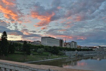 Fototapeta premium Torino tramonto 