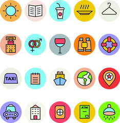 Hotel and Restaurant Vector Icons Pack