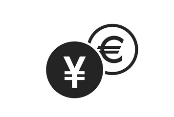 japanese yen to euro currency exchange icon